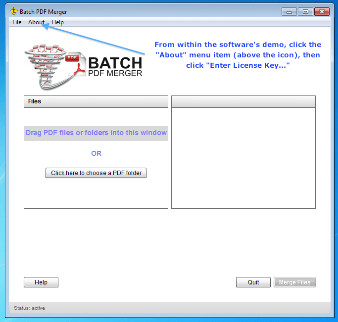 Activate license on Windows